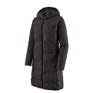 Patagonia Women's M Jackson Glacier Parka Hoodie Coat Black 27915 Duck Down